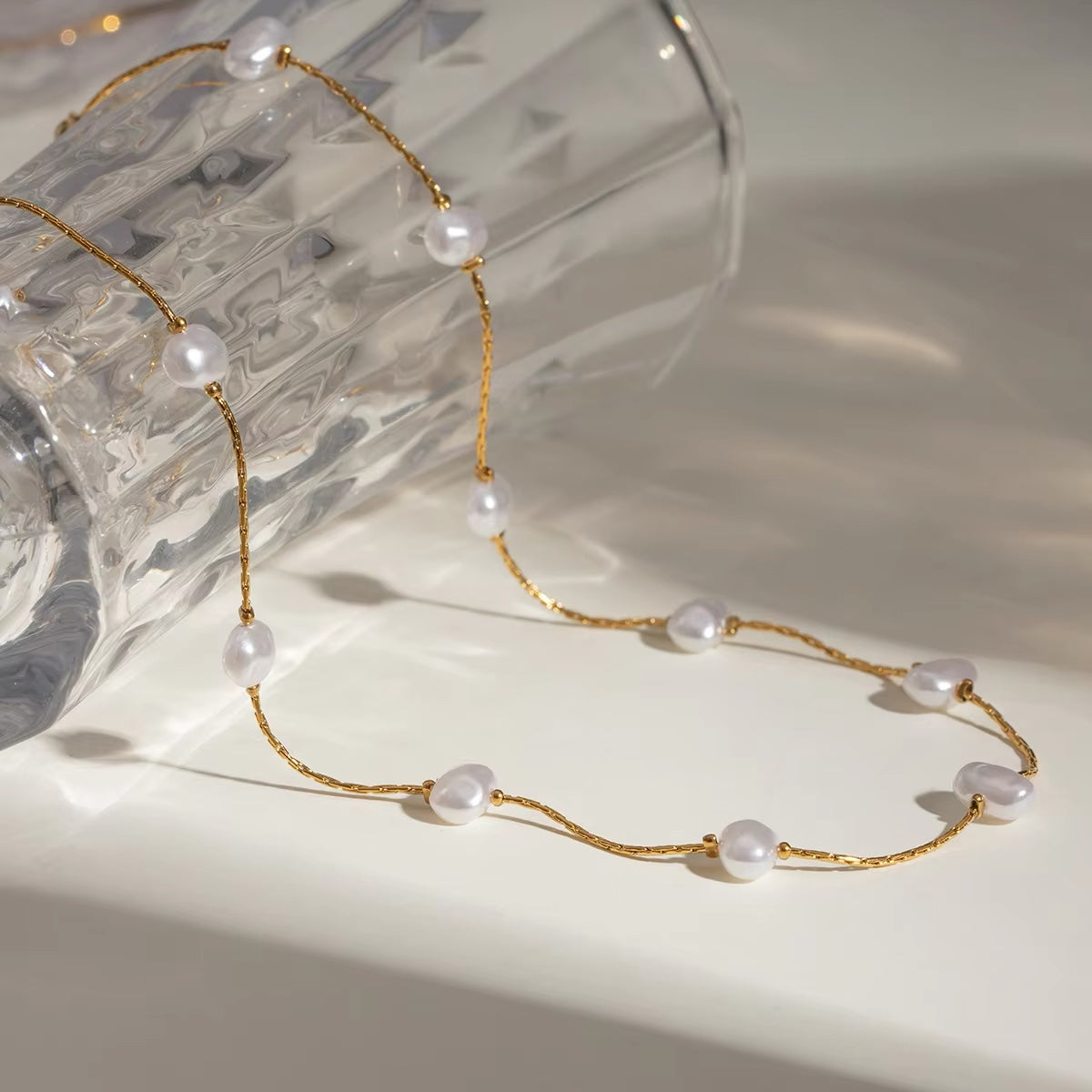 Rebecca Natural Pearl Necklace