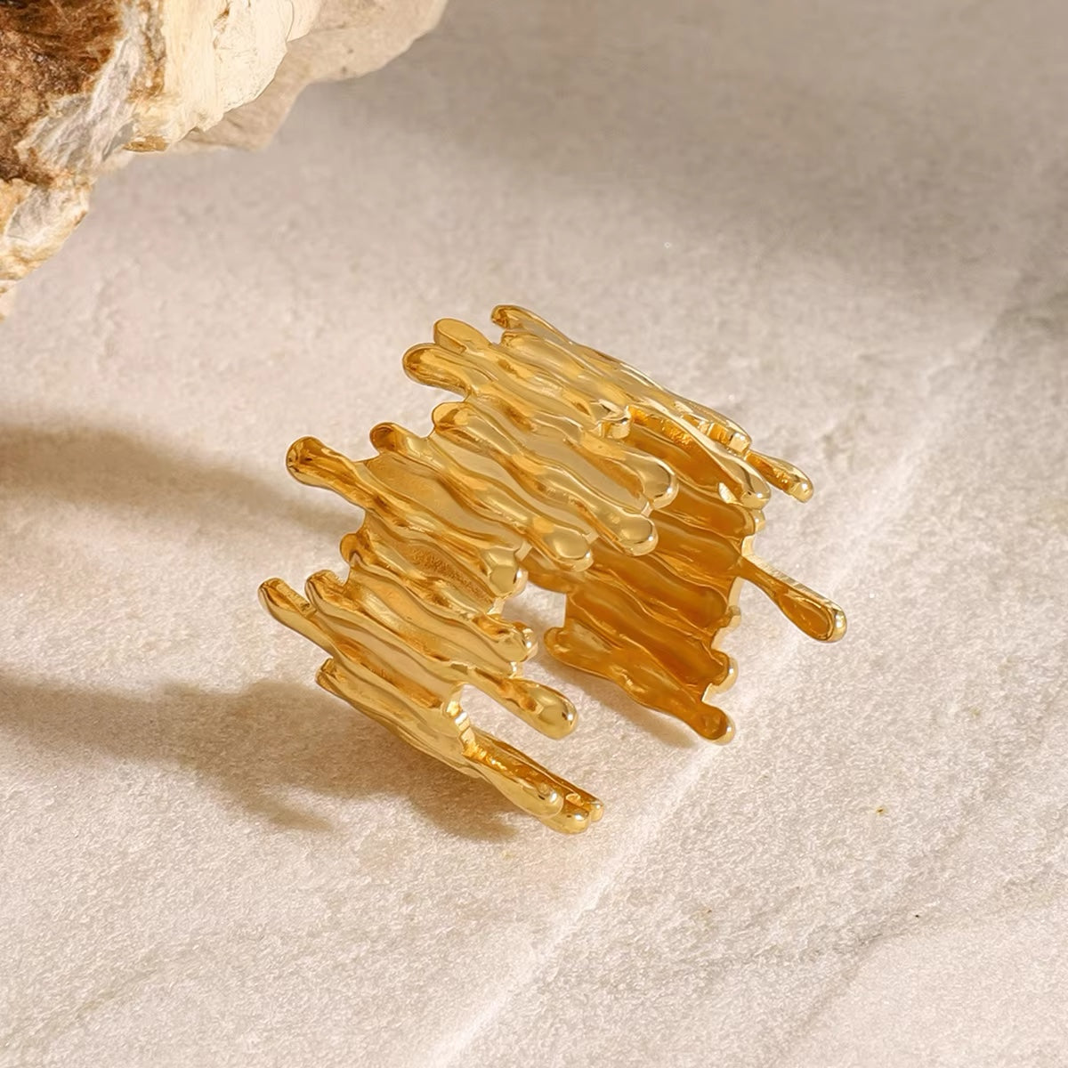 Medusa Stripped Ring (Adjustable)
