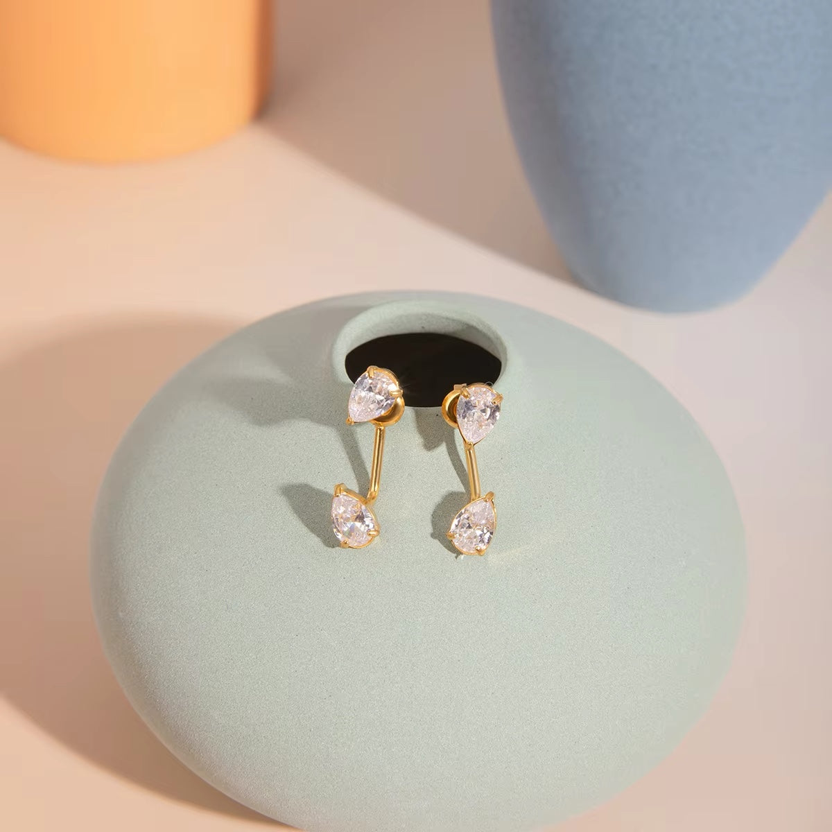 Georgia Dual Diamond Earrings