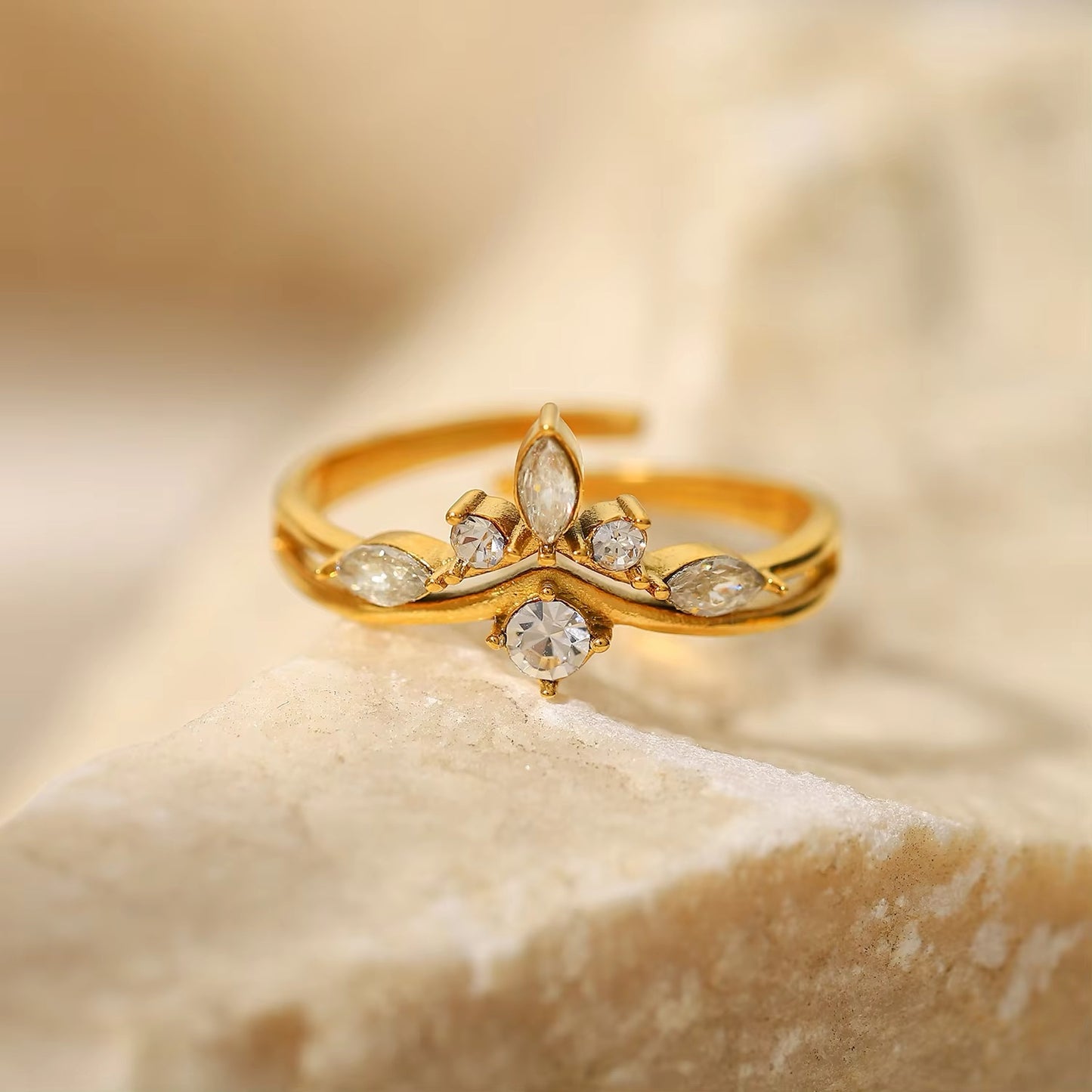 Yasmine Diamond Ring (adjustable)