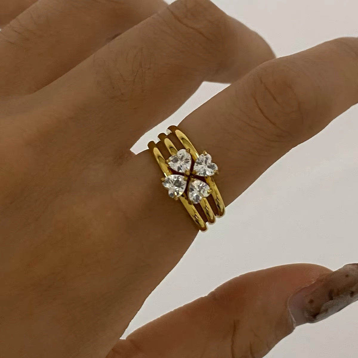 Amelia Triple Diamond Ring