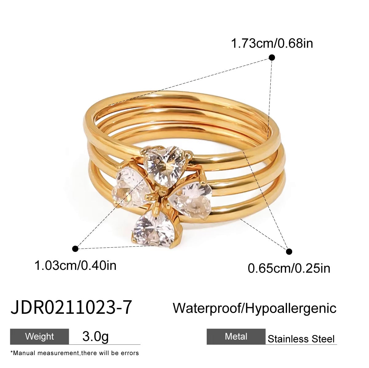 Amelia Triple Diamond Ring