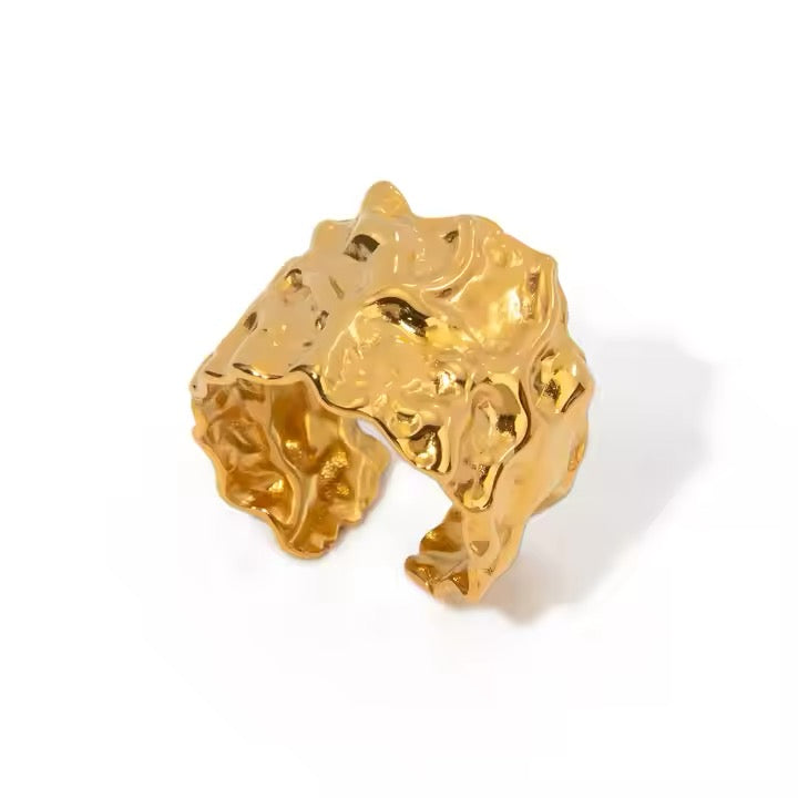 Molten Lava Band Ring (Adjustable)
