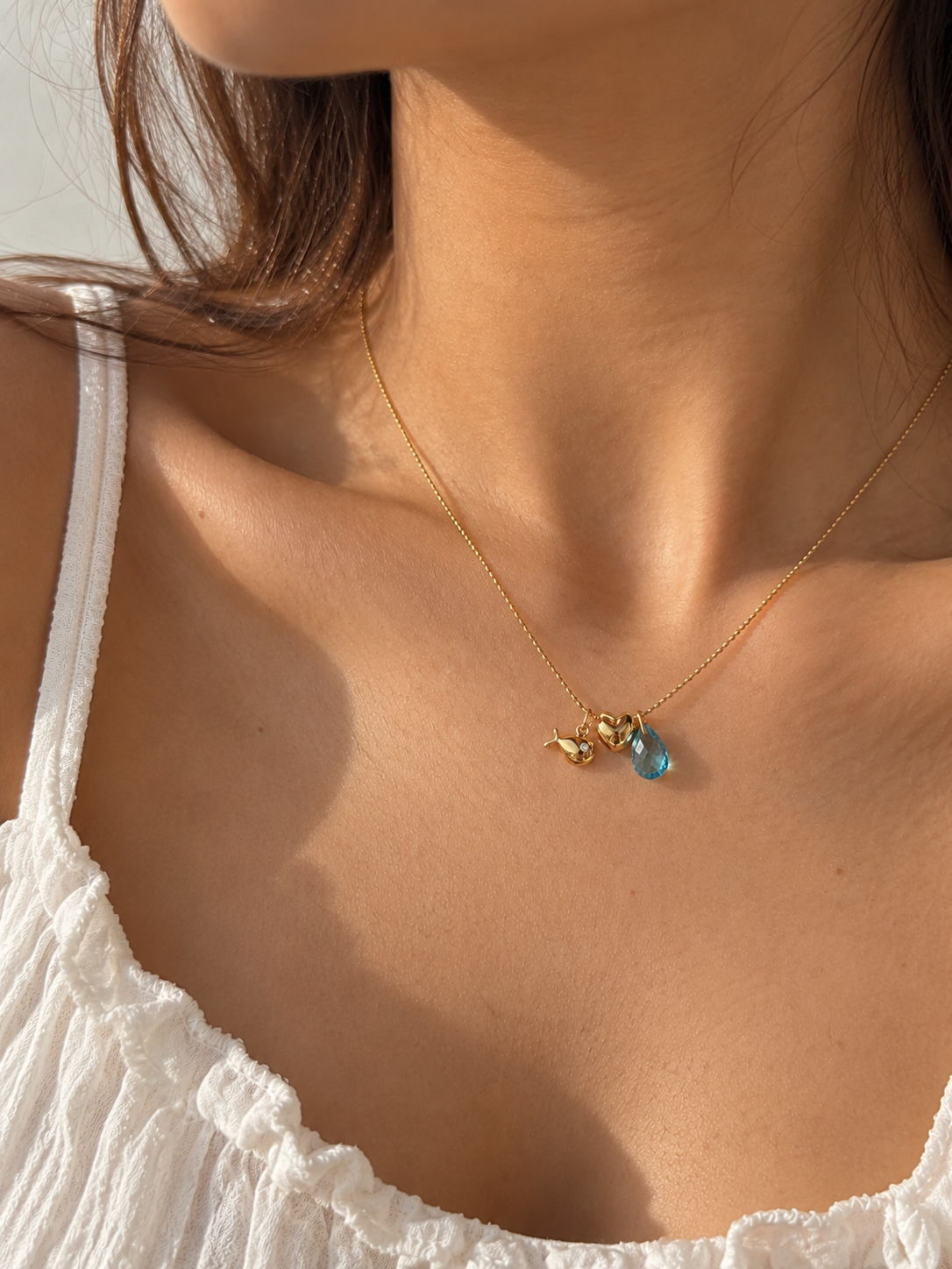 Dainty Bali Charm Necklace