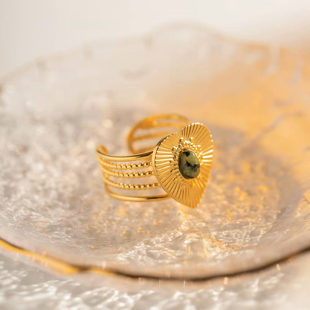 Ezra Stone Heart Ring