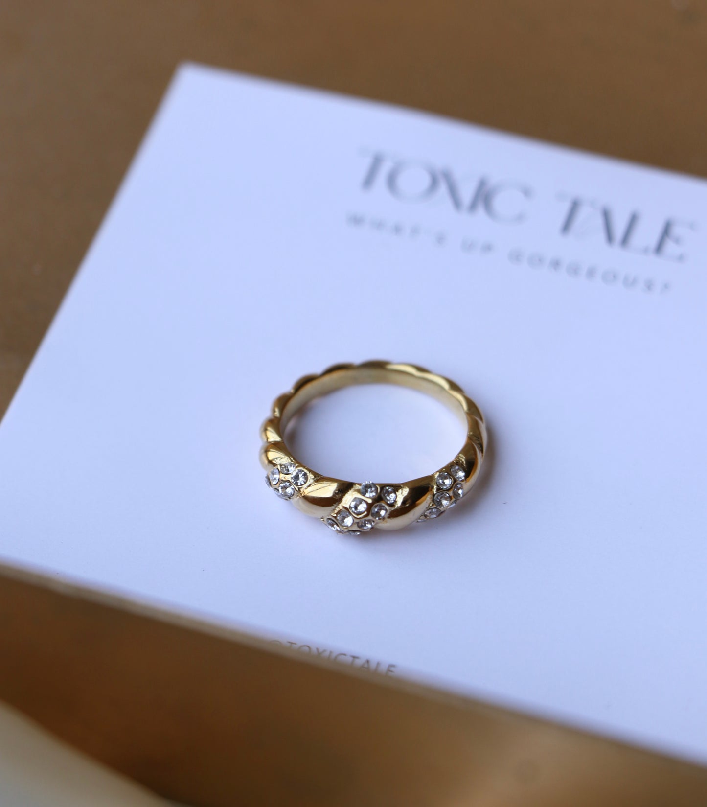 Star Dust Zirconia Ring