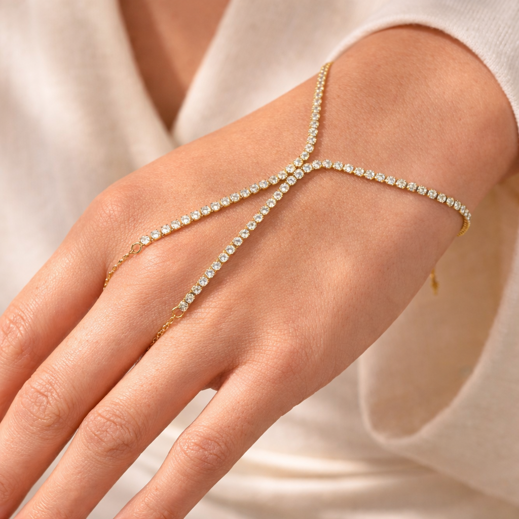 Amelia Zirconia Hand Chain