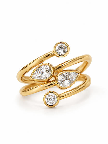 Iconic Amora Diamond Ring ( Adjustable)
