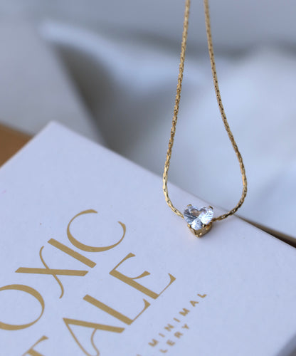 Ariel Heart Diamond Necklace
