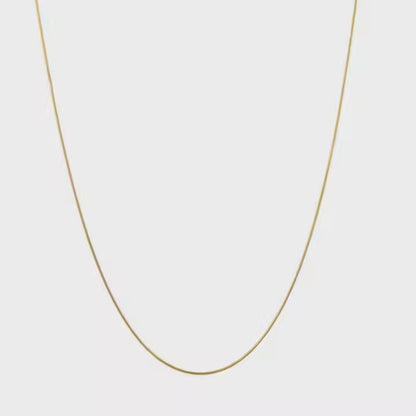 Skinny Solid Gold Chain