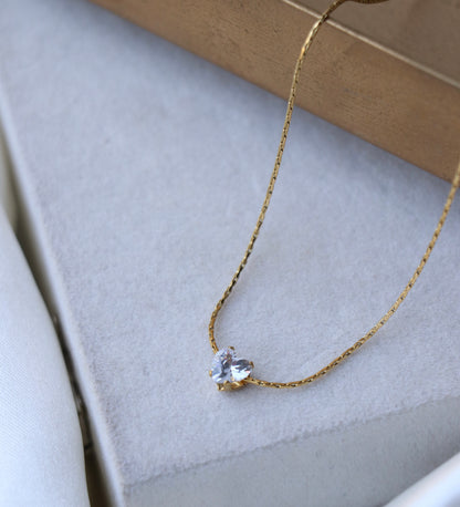 Ariel Heart Diamond Necklace