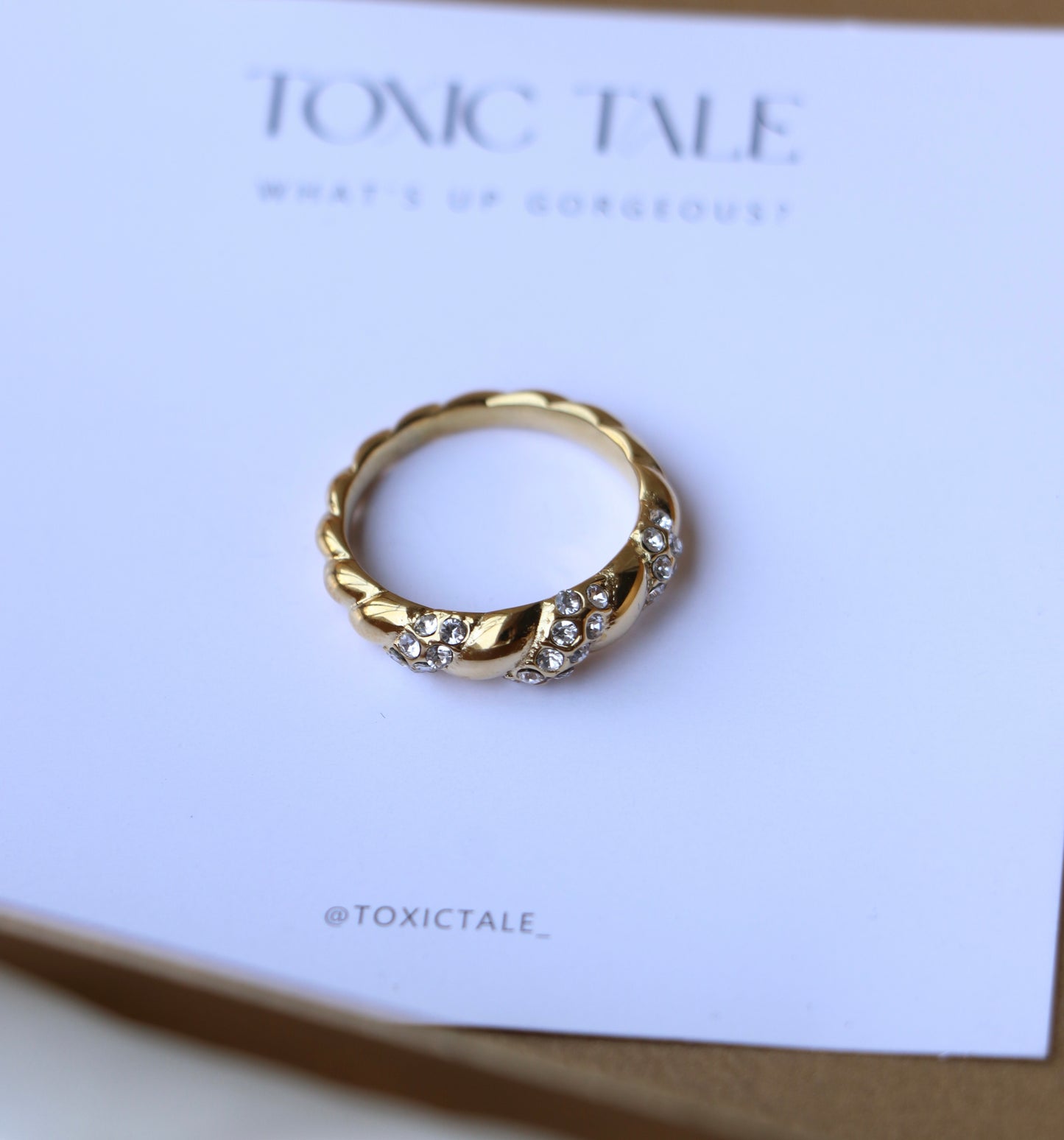 Star Dust Zirconia Ring