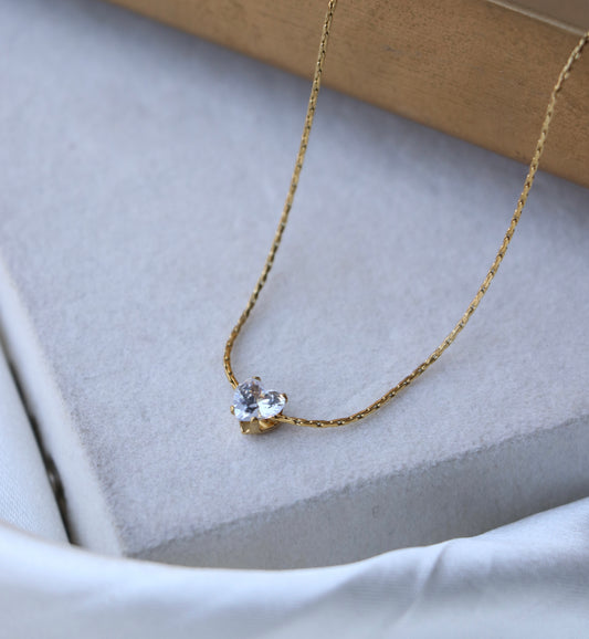 Ariel Heart Diamond Necklace