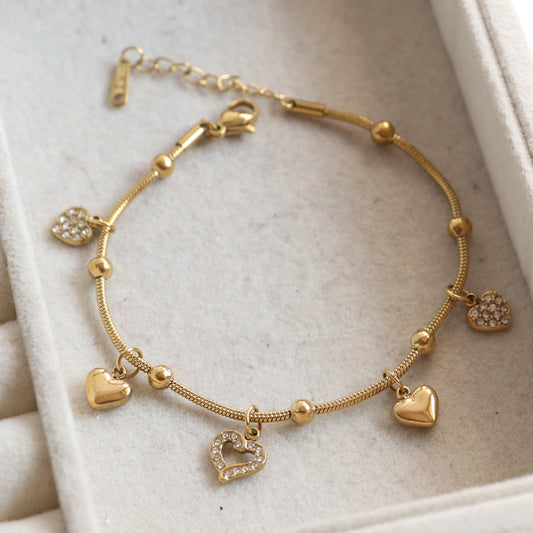 Pixie Heart Charm Bracelet