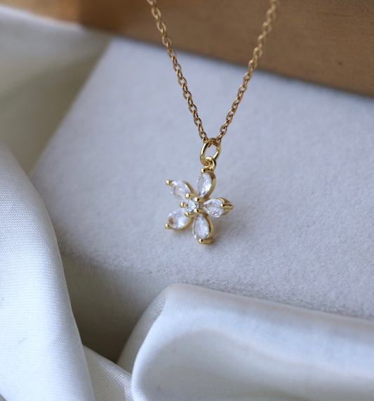Jules Diamond Petals Necklace