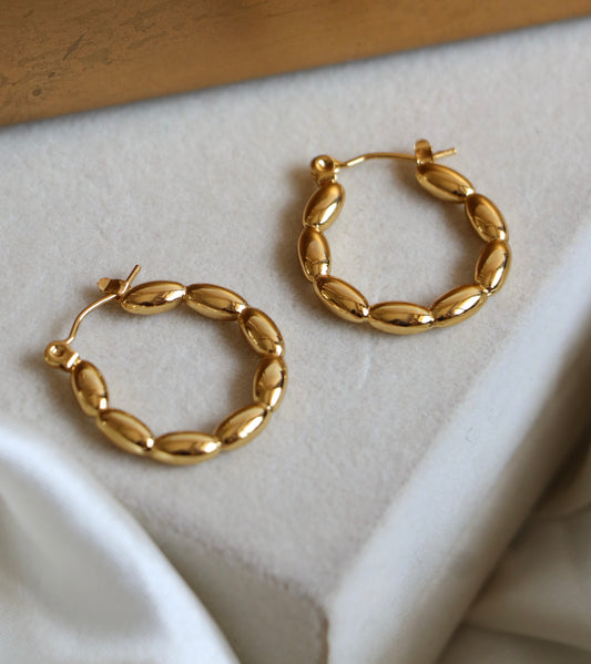 Klara Beaded Hoops