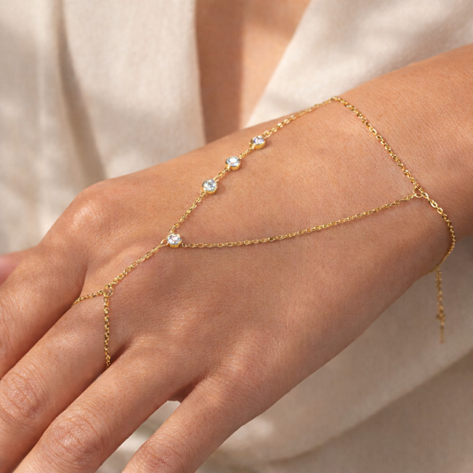 Bethany Zirconia Hand Chain