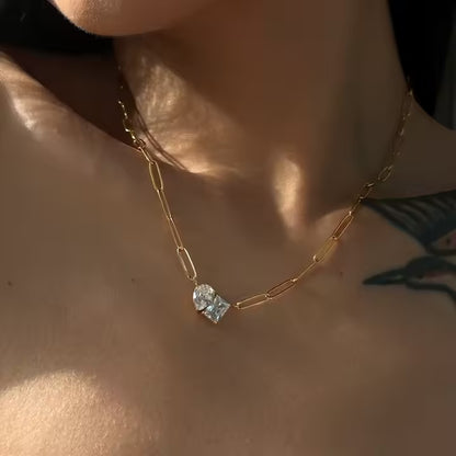 Dual Rhinestone Necklace