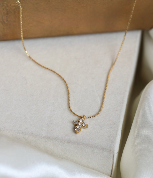 Dainty Zirconia Cross Necklace