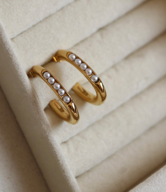 Mermaid’s Pearl Hoops