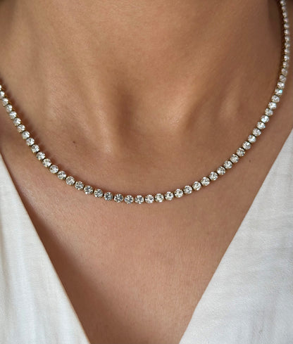 Dainty Diamond Line Chain