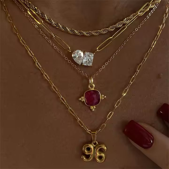 Dual Rhinestone Necklace