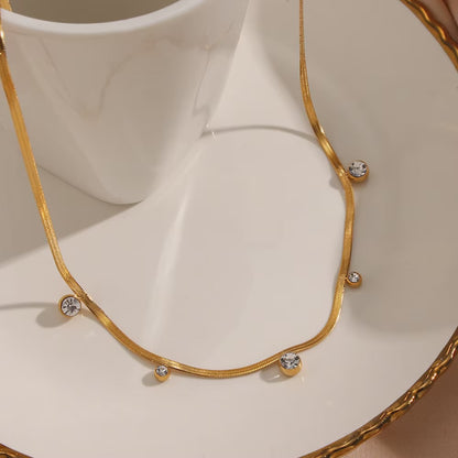 Hazel Zirconia Line Chain