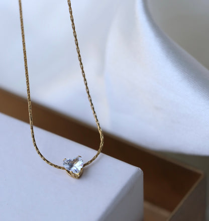Ariel Heart Diamond Necklace