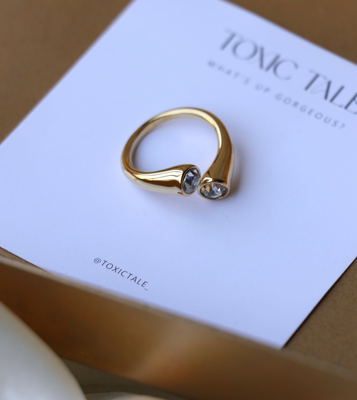 Hazel Zirconia Ring (Adjustable)
