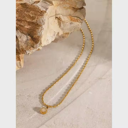 Ginger Stone Necklace