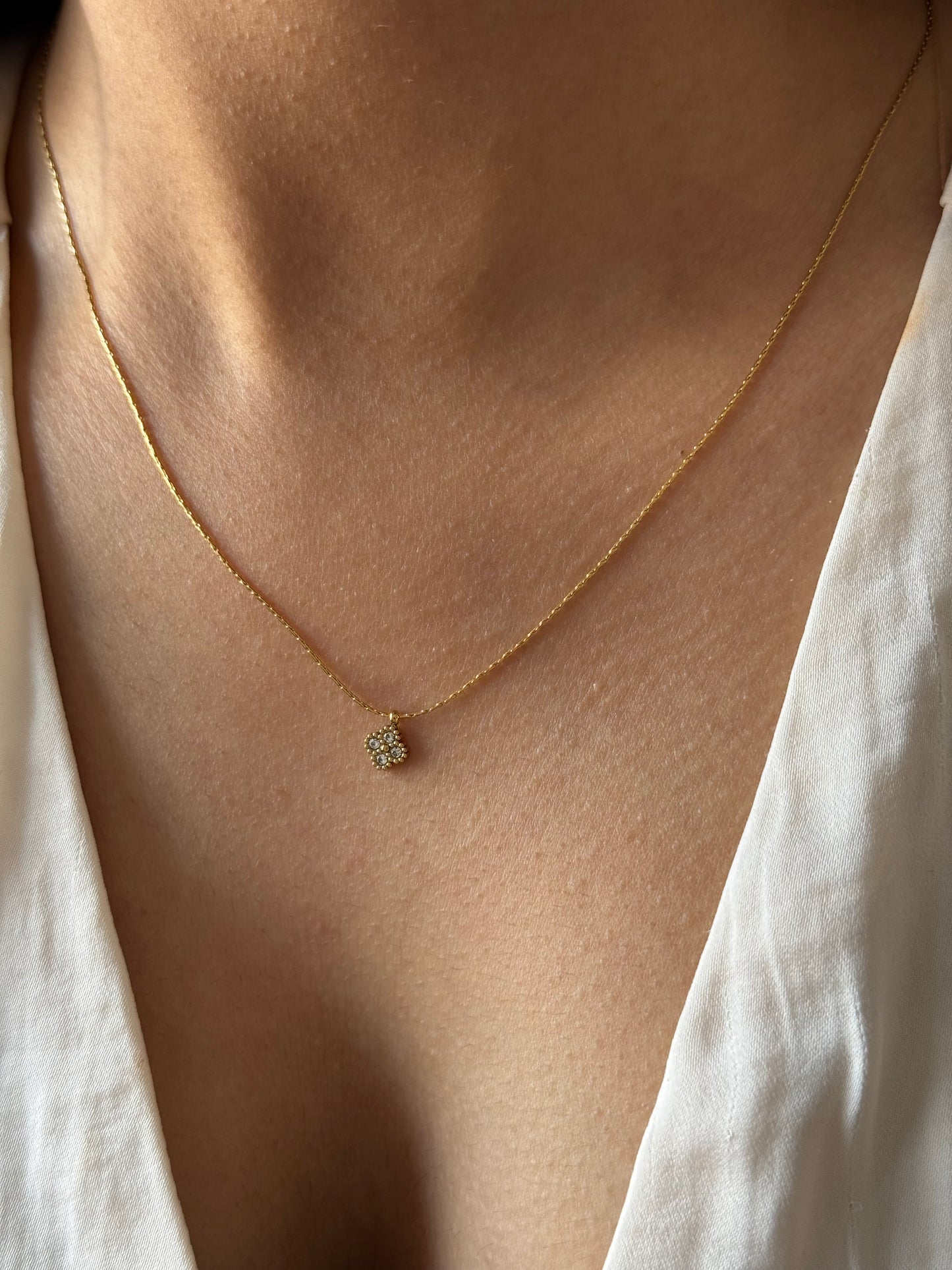 Ira Dainty Zirconia Necklace