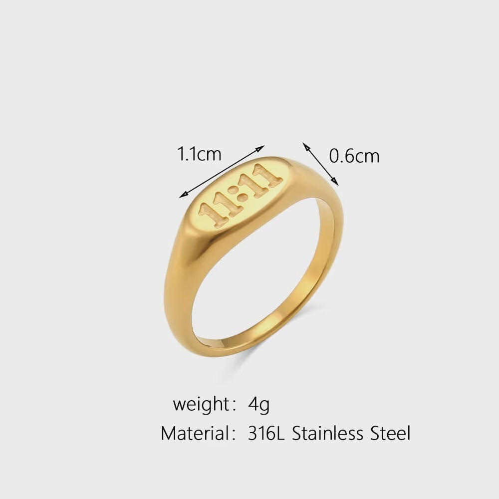 Angelic Number 11:11 Ring