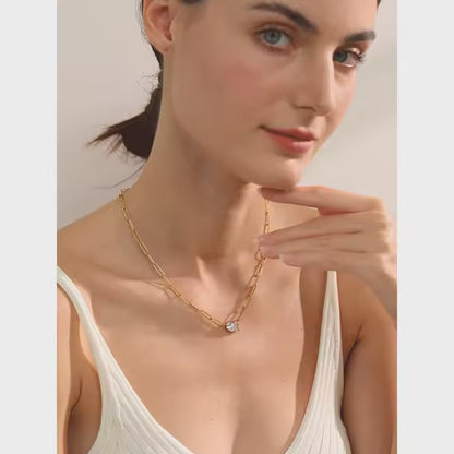 Dual Rhinestone Necklace