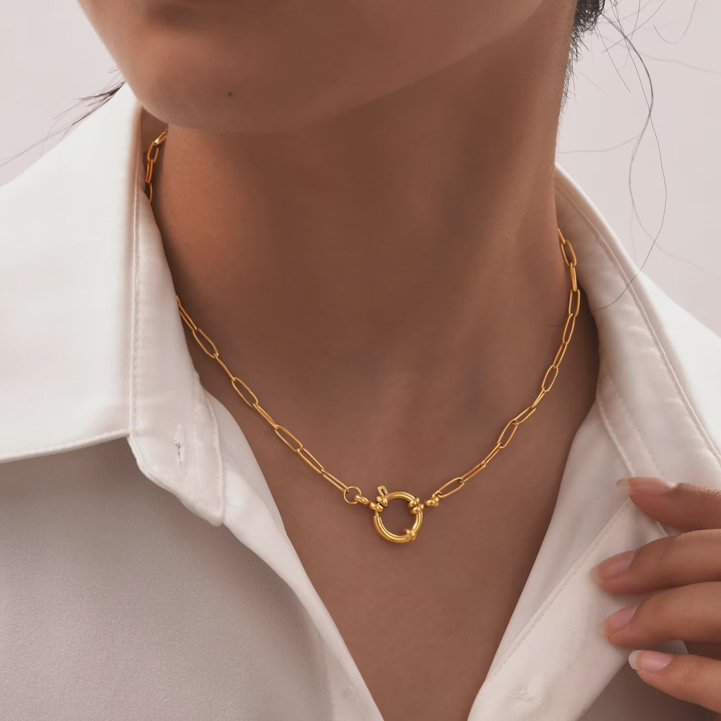 Bubble Clasp charm Chain