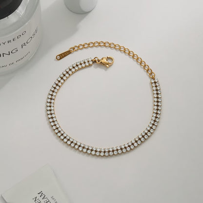 Victoria Dual Line Zirconia Bracelet