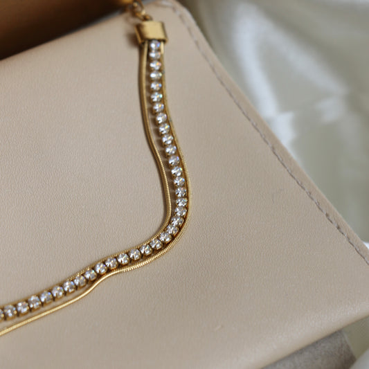 Juliet Zirconia Triple Layered Bracelet