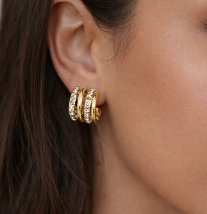 LA Zirconia Hoops