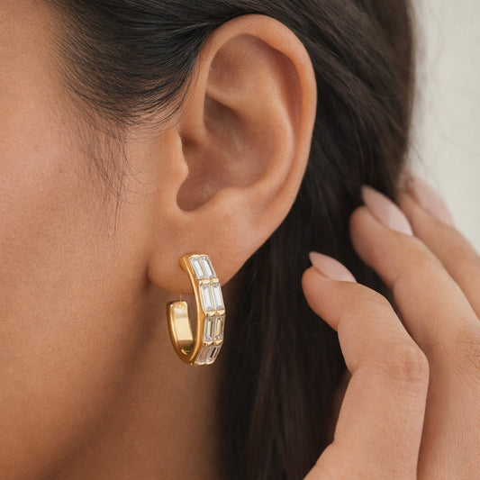 Amaya Rheinstone Hoops
