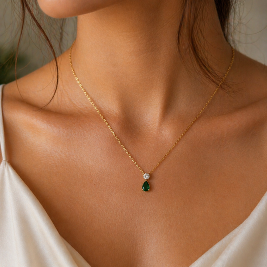 Orin Emerald Diamond Necklace