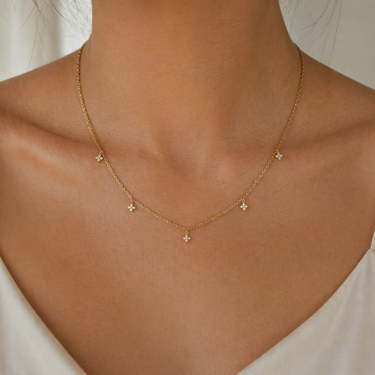 Zirconia Trinket Necklace