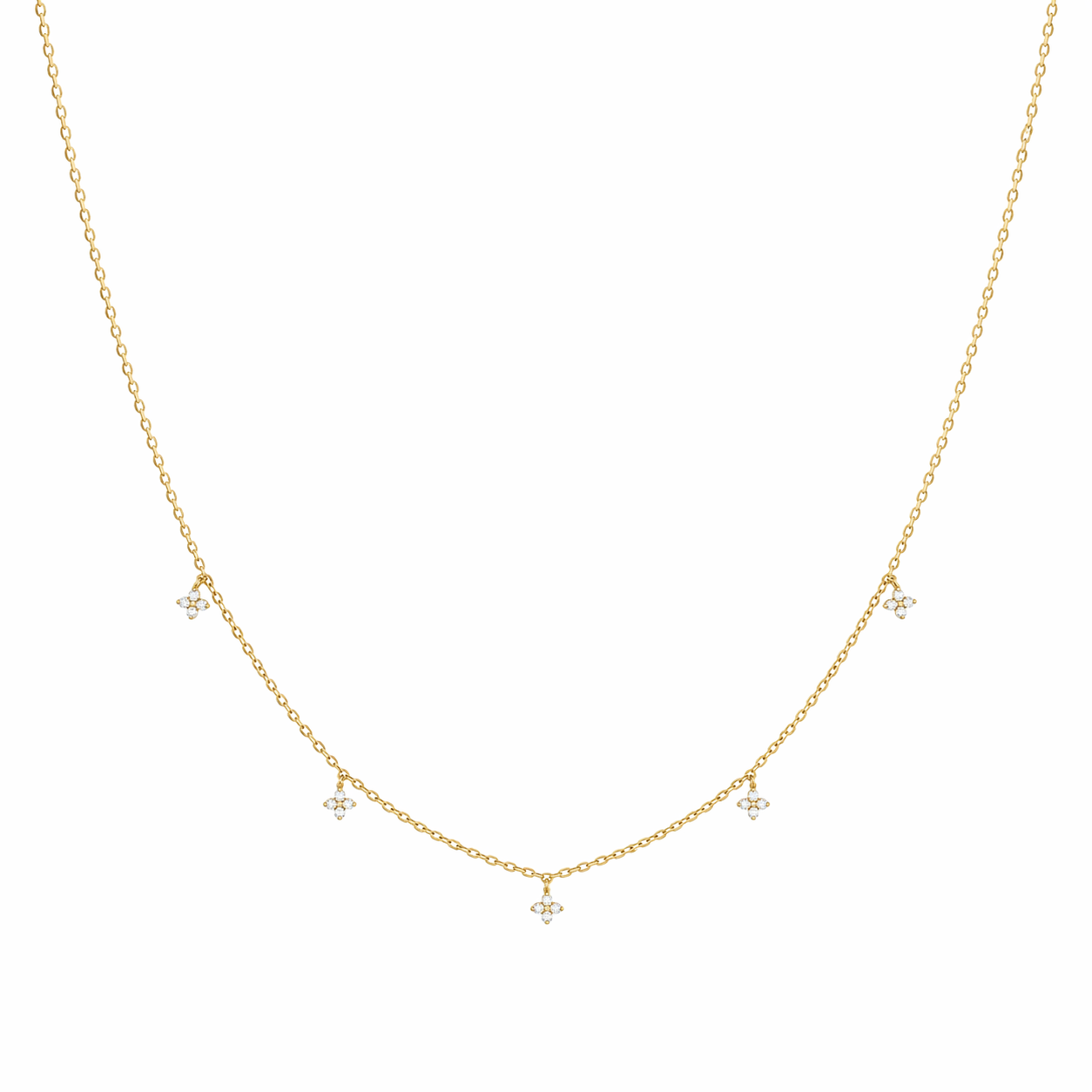 Zirconia Trinket Necklace