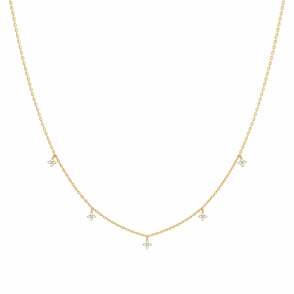 Zirconia Trinket Necklace