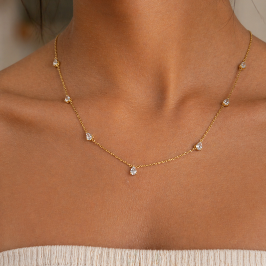 Aeris Drop Diamond Necklace