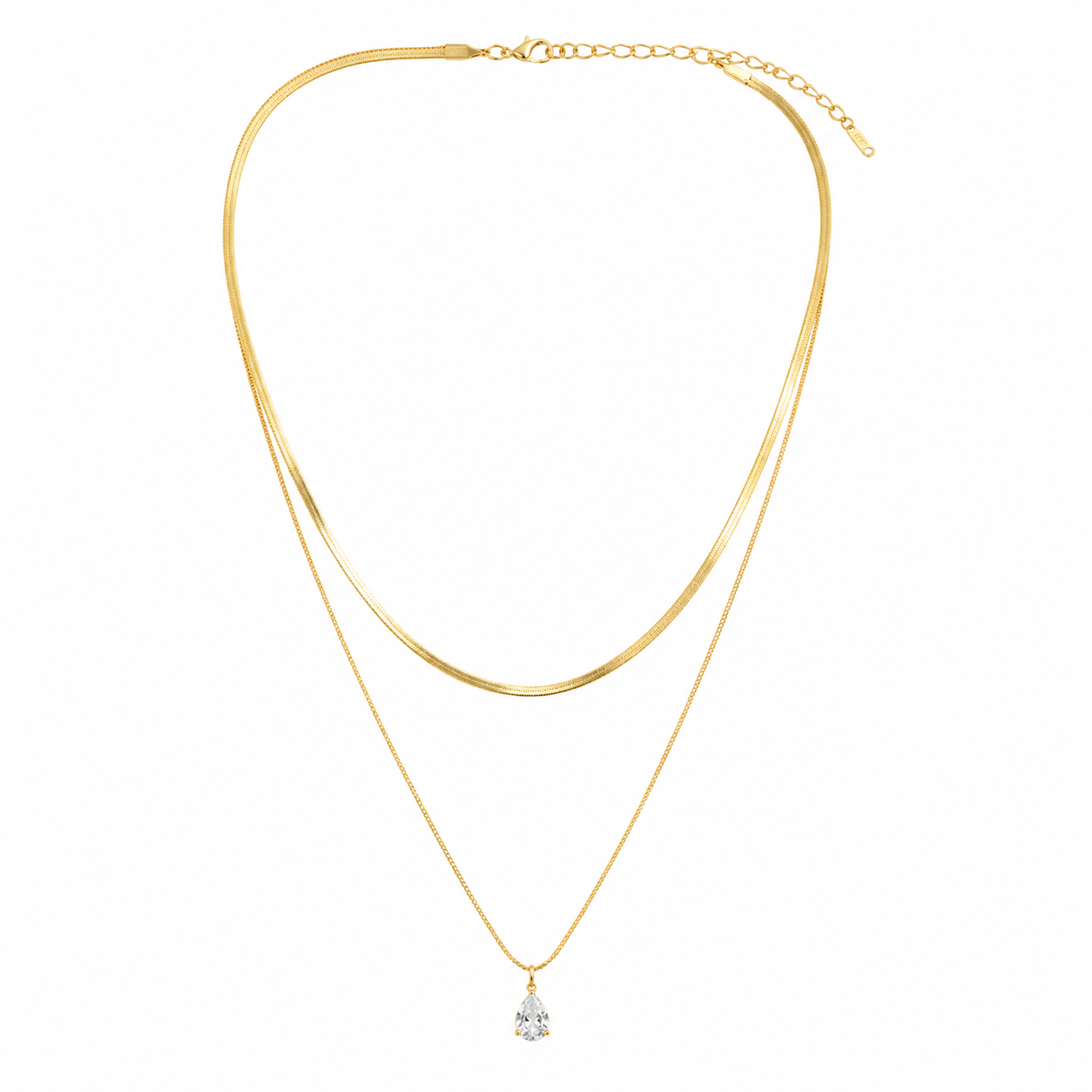 Tear Drop Dual Layered chain