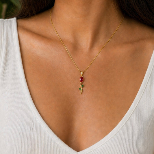 Golden Tulip Necklace
