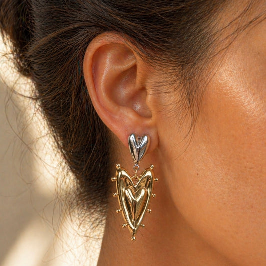 Devil Heart Earrings
