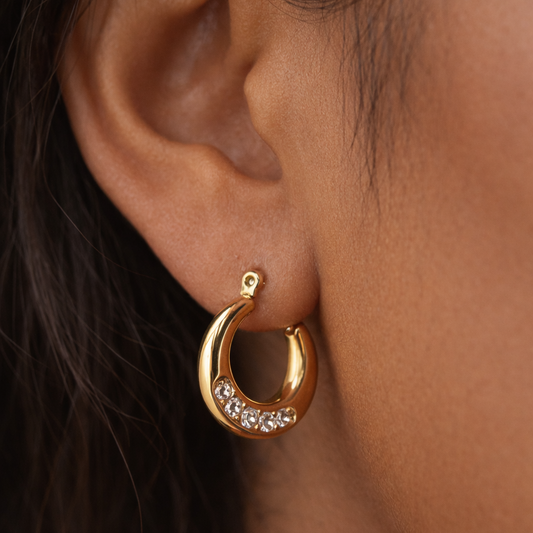 Dune Diamonds Mini Hoops