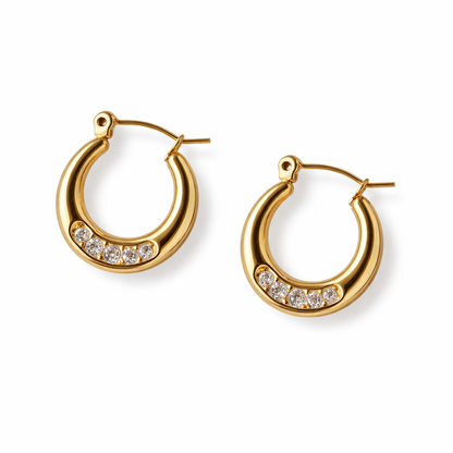 Dune Diamonds Mini Hoops