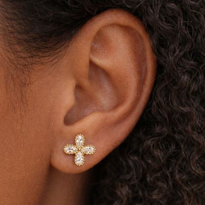 Daphne Zirconia Studs