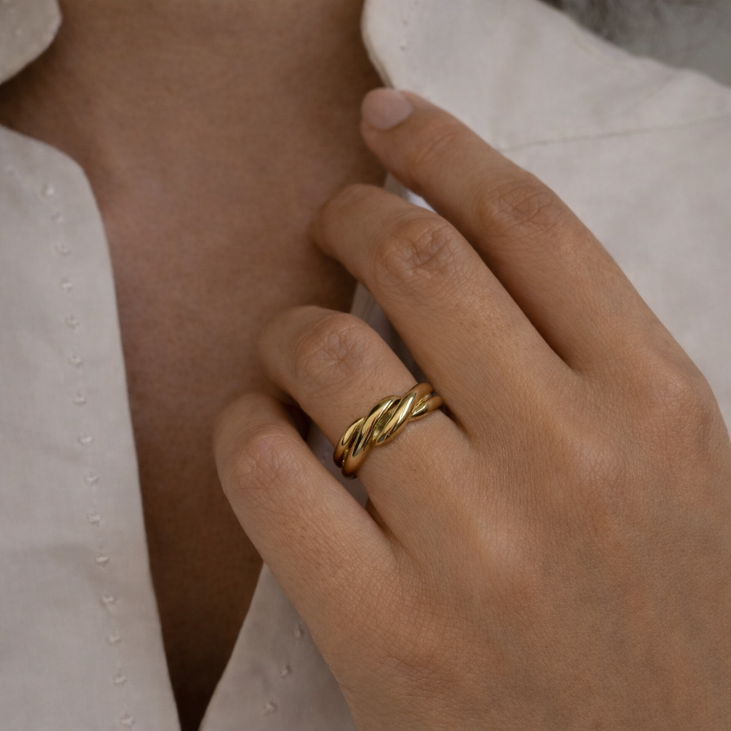 Braid Solid Gold Ring